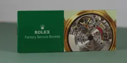 ROLEX - USA FCATORY SERVICE BOOKLET