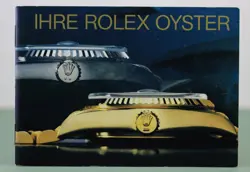 ROLEX - IHRE ROLEX OYSTER- GERMAN 1989