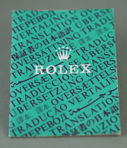 ROLEX - TRADUCTION GREEN BOOKLET