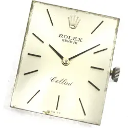 ROLEX CELLINI CAL.1600 HAND-WIND MEN'S WATCH SILVER DIAL USED