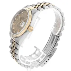 ROLEX DATEJUST 10P DIAMOND 16233G HOUNDSTOOTH S 30853