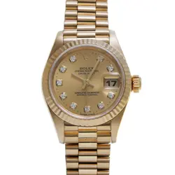 ROLEX DATEJUST 10P DIAMOND 69178G T NO. MADE AROUND 1996 /DIAMOND SELF-WINDING 1