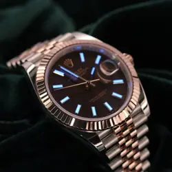 Rolex Datejust 41 Chocolate Brown Two Tone Rose Gold MINT COMPLETE SET 126331