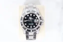 ROLEX DAYJUST 41 BLACK DIAL DIAMOND SETTING 12345 132429287