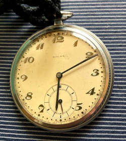 ROLEX ANTIQUE POCKET WATCH MANUAL WORKING ITEM