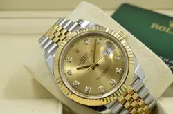 ROLEX DATEJUST 41MM 126333 CHAMPAGNE DIAMOND DIAL 2023 WITH B&P