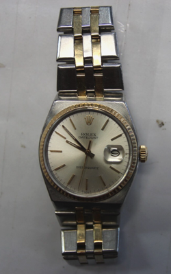 ROLEX DATEJUST OYSTERQUARTZ TWO-TONE CHAMPAGNE DIAL 17013