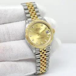 ROLEX 278273 DATEJUST 18K/SS WITH CHAMPAGNE DIAMOND DIAL ON JUBILEE