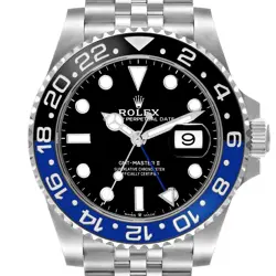 ROLEX GMT MASTER II BATGIRL BEZEL STEEL MENS WATCH 126710 BOX CARD