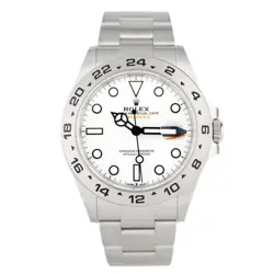 ROLEX EXPLORER II STAINLESS STEEL POLAR WHITE DIAL 42MM 226570 FULL SET