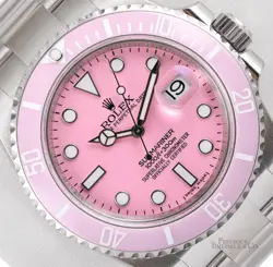 ROLEX SUBMARINER 116610 STEEL 40MM-CUSTOM PINK CERAMIC BEZEL & PINK DIAL