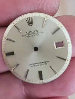 ROLEX 100% GENUINE VINTAGE ST.STEEL SILVER RARE MARKERS 36MM 1601 DIAL,NON-Q-SET