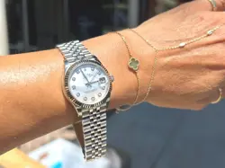 ROLEX STAINLESS STEEL DATEJUST 31MM MOTHER OF PEARL DIAMOND DIAL JUBILEE 278274