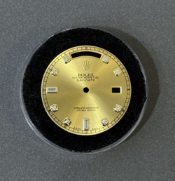 ROLEX DAY-DATE II 41MM CHAMPAGNE FACTORY DIAMOND DIAL 218238