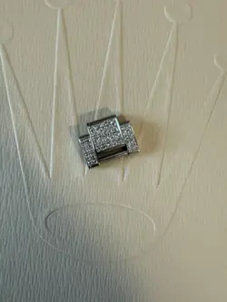ROLEX DATEJUST STAINLESS STEEL EXTRA LINK WITH DIAMOND