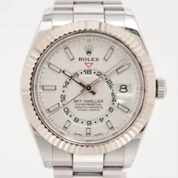 ROLEX SKY-DWELLER 326934 SS×WG SS AT WHITE DIAL 1 EXTRA LINK