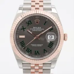 ROLEX DATEJUST 126331 SS×PG SS×PG AT SLATE DIAL JUBILEE BRACELET 2 EXTRA LINKS