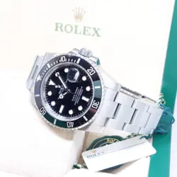 ROLEX 40MM BLACK DIAL BLACK BEZEL SUBMARINER DATE 116610LN (2016)