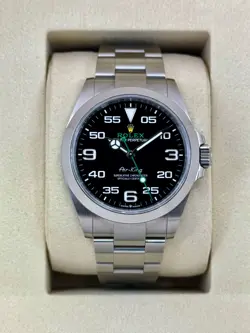 2025 ROLEX AIR-KING 40MM 126900 STAINLESS STEEL BLACK DIAL