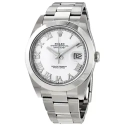 ROLEX DATEJUST 41 WHITE DIAL AUTOMATIC MEN'S OYSTER WATCH 126300WSO