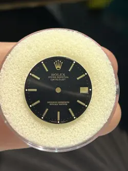 BLACK ROLEX DATE 31MM DIAL