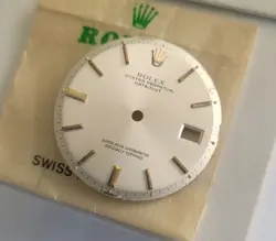 ROLEX 100% GENUINE VINTAGE SILVER GOLD MARKERS 36MM 1601/1603 DIAL, NON-Q-SET