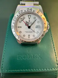 ROLEX EXPLORER 16570 SILVER OYSTER BRACELET 