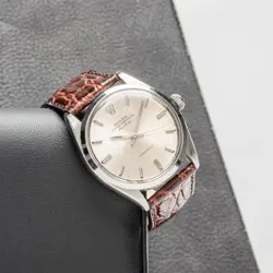 ROLEX AIR-KING 5500 ON BROWN STRAP