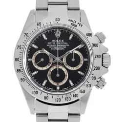 ROLEX COSMOGRAPH DAYTONA 16520 BLACK BROWN EYE (PATRIZZI) ALL TRITIUM U NUMB...