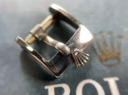 GENUINE ROLEX 10MM SS BUCKLE 1960S–70S FOR LADIES PRECISION WATCH CROWN LOGO
