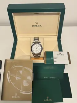 ROLEX DATEJUST II 41MM 116300 WHITE DIAL OYSTER BRACELET STEEL WITH BOX+PAPERS