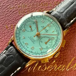 LUXURY GOLD PLATED ROLEX MARCONI CHRONOGRAPH 1930-40 ANTIQUE WATCH VINTAGE WATCH