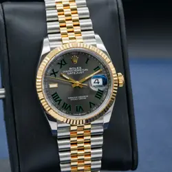 ROLEX DATEJUST 126233 WIMBLEDON DIAL TWO TONE 36MM 2023 BOX & PAPERS