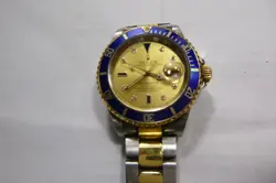 ROLEX SUBMARINER 18K YELLOW GOLD/STEEL SERTI DIAMOND DIAL 40MM WATCH A 16613