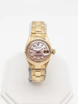 $25,000 ROLEX DATEJUST PRESIDENT PINK MOP DIAMOND 18K YELLOW GOLD LADIES WATCH