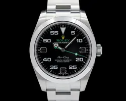 ROLEX AIR KING 116900 SS BLACK DIAL
