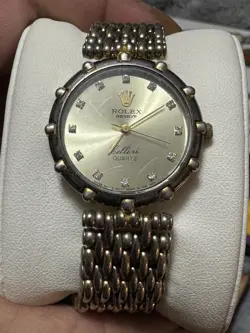 ROLEX BELLINI TWO TONED GENEVA QUARTZ WATCH