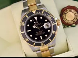 ROLEX SUBMARINER 16613 SILVER AND GOLD OYSTER BRACELET  V SERIAL 2009