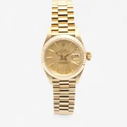 ROLEX DATEJUST 26 WOMEN'S GOLD WATCH 69178 BOCAS CLASSIQUE VINTAGE 1988