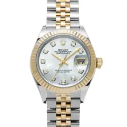 USED ROLEX LADY DATEJUST 28 279173NG WHITE LADIES WATCH #51112