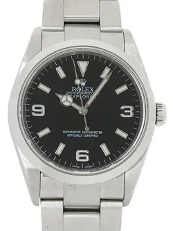 USED ROLEX EXPLORER 1 114270 BLACK CASE SIZE 36MM MEN'S WATCH #514712