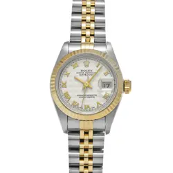 USED ROLEX DATEJUST 69173 IVORY CASE SIZE 26×26MM LADIES WATCH #526912