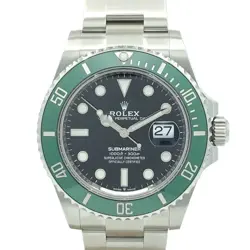 USED ROLEX SUBMARINER DATE GREEN 126610LV BLACK MEN'S WATCH #512312