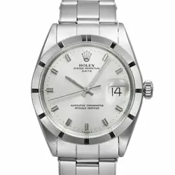 USED ROLEX OYSTER PERPETUAL 1501 SILVER MEN'S WATCH #522012