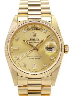 ROLEX DAY DATE DIAMOND 18238A L MEN'S AUTOMATIC #T018