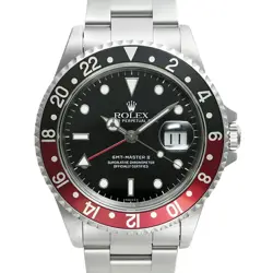 USED ROLEX GMT MASTER 2 16710 BLACK CASE SIZE 40MM×40MM MEN'S WATCH #546312