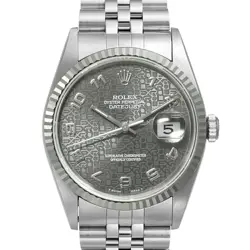 USED ROLEX DATEJUST 16234 GRAY CASE SIZE 36MM×36MM MEN'S WATCH #51213212