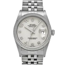 USED ROLEX DATEJUST 16234 IVORY CASE SIZE 36×36MM MEN'S WATCH #5613212