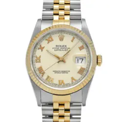 USED ROLEX DATEJUST 16233 IVORY CASE SIZE 36×36MM MEN'S WATCH #5616412