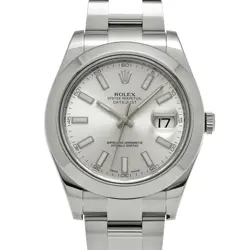 ROLEX  DATEJUST II 116300 RANDOM SERIAL SILVER WATCH WRISTWATCH R45_0512